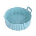 thumbnail image 1 of Visland Silicone Baking Pan Tray for Air Fryer Reusable Liner Pot Protector with Raised Edge Double Handles Non-Stick Heat-Resistant Kitchen Gadgets, 1 of 8