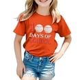 thumbnail image 4 of Icvfdpl T-Shirts Filles Rentrée Scolaire, Imprimé Garçon Col Rond Manches Courtes T-Shirt Haut Respirant Mode Urbaine 8-9 Ans, 4 of 4
