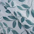 thumbnail image 3 of BNM Leaves Blackout Curtains, Set of 2, 26" x 84", Teal, 3 of 6