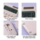 thumbnail image 5 of Calculadora Solar con Batería de 7 Celdas, Ideal para Oficina y Estudiantes | Plástico, Color D, 16 X 11 X 2,5 Cm | Calculadora de Escritorio Portátil con Teclado Mecánico Simulado | Opciones de Alim, 5 of 6