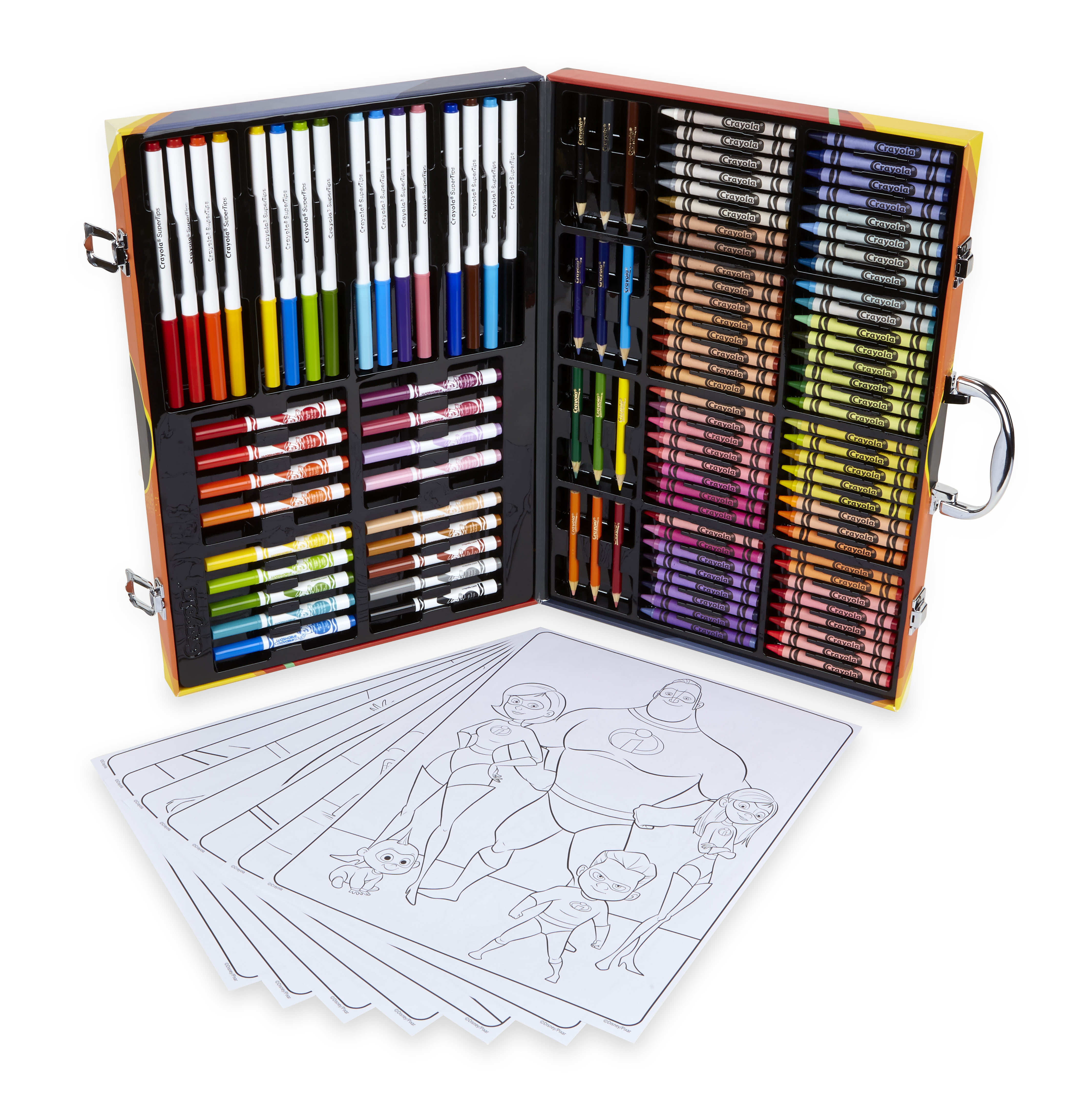 Crayola Inspiration Art Case, Incredibles 2, Gift for Kids Ages 6+ 