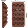 thumbnail image 3 of Moldes para Caramelos de Chocolate oso de fresa 3 Trébol de Cuatro Hojas Silicona Reutilizables 15 Cavidades, 3 of 6