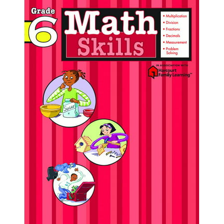 Math Skills: Grade 6 (Flash Kids Harcourt Family (Best Alexa Skills Uk)