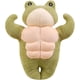 thumbnail image 1 of Cute 3D Muscle Frog Plush Toy - Super Soft Huggable Green Froggy Doll, Adorable Stuffed Frog for Kids Birthday Gift, 1 of 5