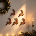 thumbnail image 5 of 3D Light-Up Wooden Reindeer Christmas Decor 5PC, Warm Backlit Peel & Stick Entryway Glow, Handmade Real Wood LED Reindeer Christmas Wall Decor, for Living Room, Bedroom, Fireplace, 5 of 5
