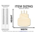 thumbnail image 2 of Unfinished Wood Birthday Cake Shape 5" / 1/8", 2 of 4