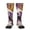 2 Black-2, variant on Purple Gold Marble Swirls Print Compression Socks for Both Men And Women for Running, Travel, Flight, Nurse
