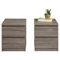 Tvilum Laguna Collection 2Drawer Nightstand, Truffle