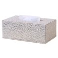 thumbnail image 1 of Rectangular Leather Tissue Box for Home Office Car (Gold), 1 of 4