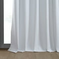 thumbnail image 3 of Exclusive Fabrics  Vintage Thermal Cross Linen Weave Blackout Curtains (1 Panel) White 50 X 120 120 Inches, 3 of 5