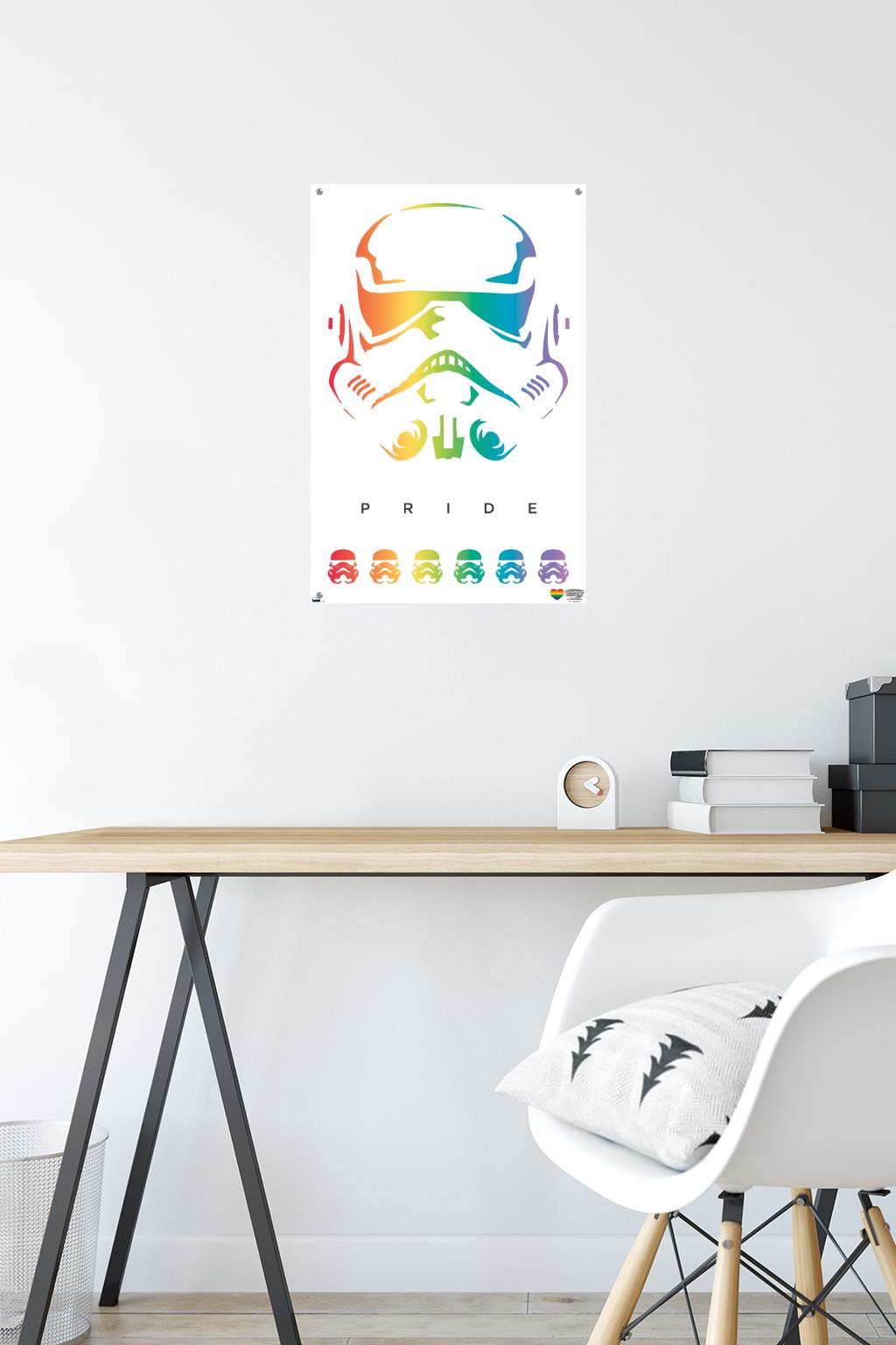 Star Wars: Saga - Stormtrooper Pride Wall Poster with Push Pins, 14.725" x 22.375"