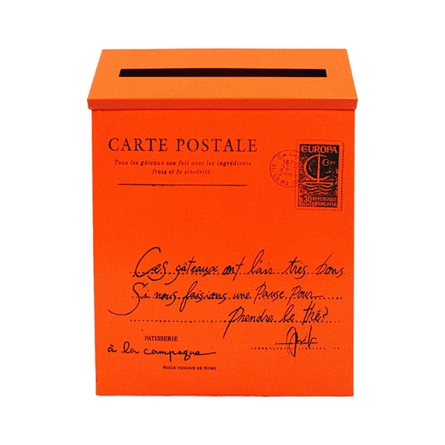 Buzón de correo Strade Fareast Limited para colgar en la pared naranja