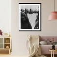 thumbnail image 3 of Historic Framed Print, [Siegfried's arrival in Worms; crossing bridge], 17-7/8" x 21-7/8", 3 of 9