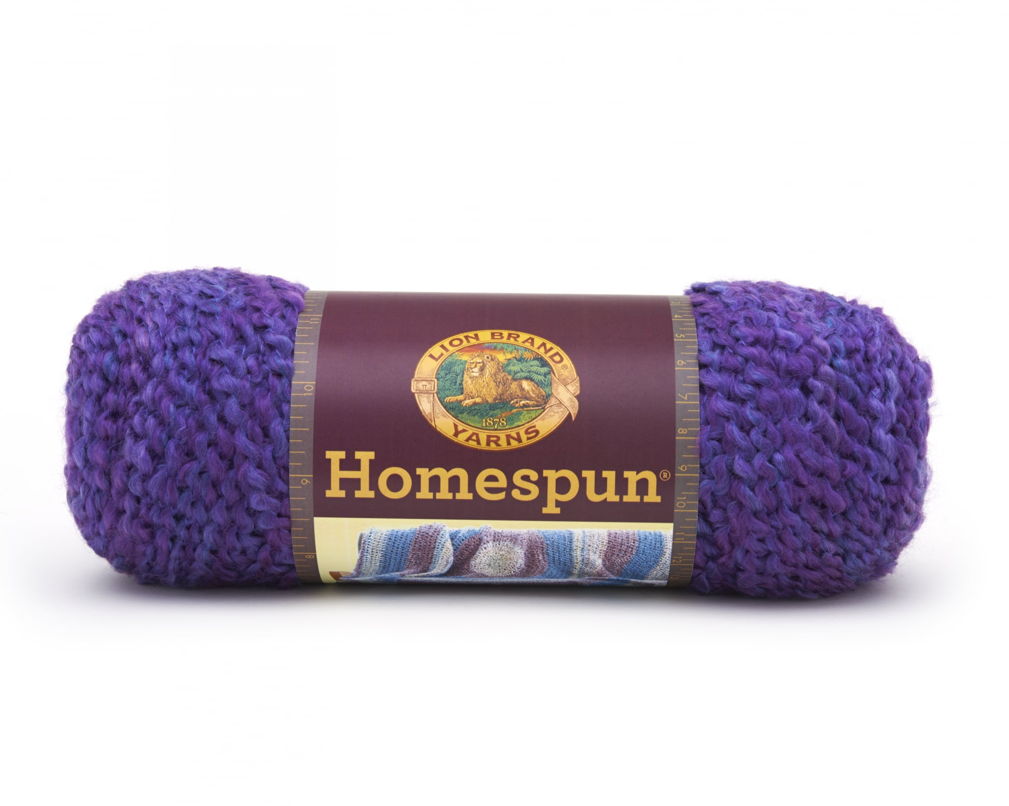 3Pk Lion Brand 790-421 Homespun Yarn-Purple Haze 