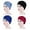 Sapphire,Denim Blue,Dark Rose Red,Black, variant on Meidiya 4 Pieces Turban Hats for Women Soft Pre Tied Knot Fashion Pleated Turban Cap Beanie Headwrap Sleep Hat Fashion Women's Chemo Hat Cover