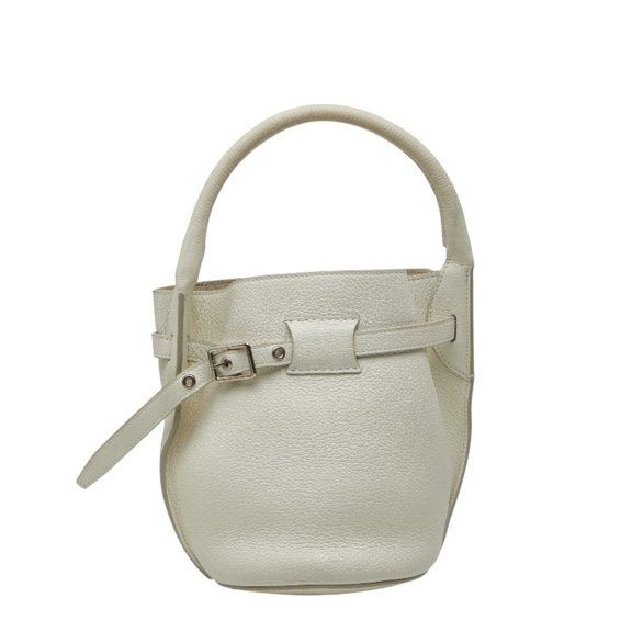 Pre-Owned Celine Big Bag Bucket Nano Handbag White Leather Women's CELINE