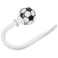 thumbnail image 3 of EeaseMX Abrazadera de cortina con forma de balón de fútbol para montaje en pared con forma de U, 3 of 7