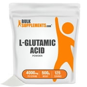 BulkSupplements.com L-Glutamic Acid Powder - Amino Acid Nutritional Supplements - Beauty Supplements - Glutamine Powder (500 Grams)