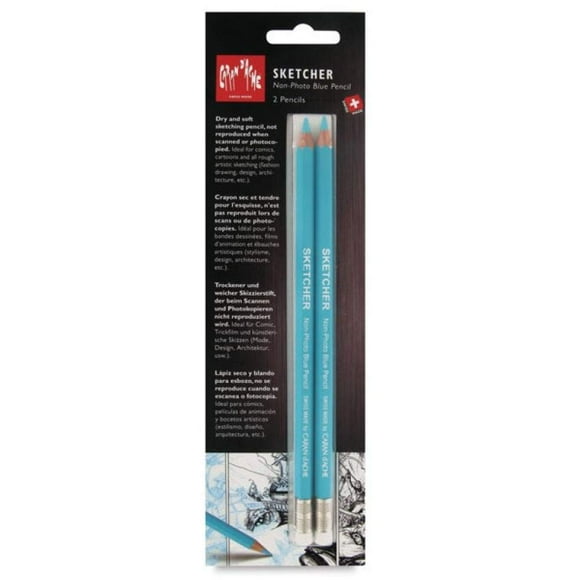 Caran dAche Sketcher Non-Photo Blue 2 Pc Blister Card (903.302 )