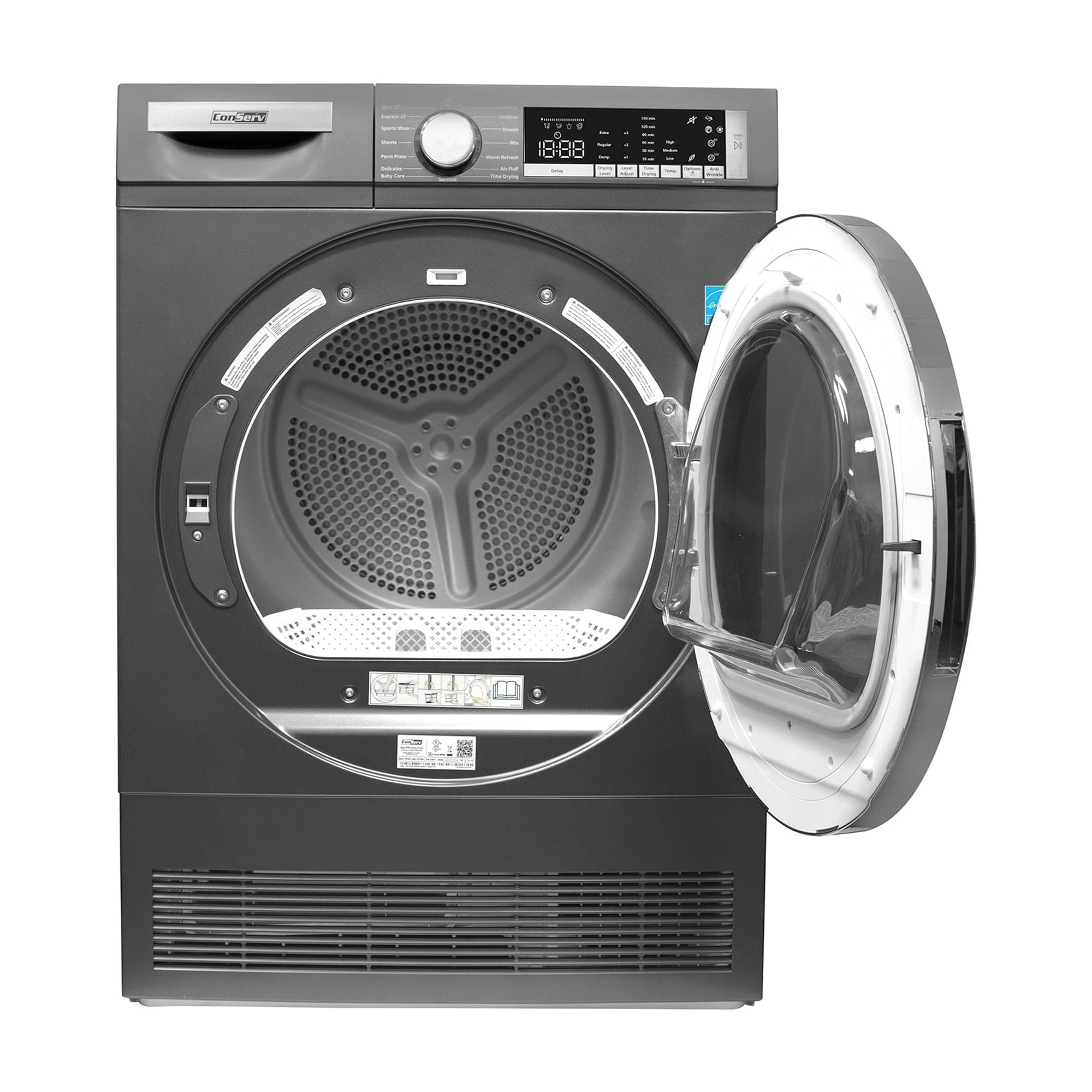 ConServ 4cf Dryer Condensing/Ventless Sanitize LED Display Rev. Door 220V EStar