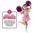 thumbnail image 5 of Morph Pink Cheerleader Costume with Pom Poms Girls High School Glee Outfit Birthday Pink L, 5 of 7