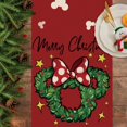 thumbnail image 3 of Chemin de Table Couronne de Souris de Noël, Décoration de Table de Cuisine Salle à Manger de Noël à Pois Rouges avec Nœud et Étoiles, Décoration de Maison Style Ferme pour les Fêtes d'Hiver, Intérieur Extérieur, Fournitures de Fête 13 x 48 Pouces, 3 of 6