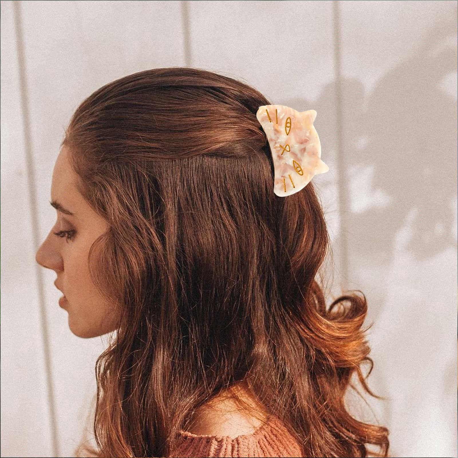 Metal Snap Hair Clips Large Hair Curl Clips for Sleeping Headband Clip French Barrette Hair Bows for Girls Hair Clips for Women Medium with Figures Hook And Pin Barrette Headbands That Tie in The Back