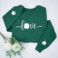 thumbnail image 1 of Sweat à Capuche Imprimé pour la Saint-Patrick, Col Rond, Manches Longues, 1 of 6