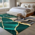 thumbnail image 4 of 5'x8' Area Rugs, Green Marble Indoor Outdoor Area Rug for Living Room Bedroom, Grey Gold Texture Vintage Farmhouse Art Washable Bathroom Rugs Kitchen Floor Carpet Mats Home Decor Aesthetic, 4 of 8