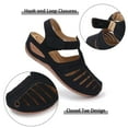 thumbnail image 6 of SWQZVT Closed Toe Sandals for Women Casual Summer Hollow Out Vintage Wedge Sandal Gladiator Outdoor Shoes, 6 of 6