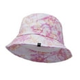 thumbnail image 3 of DALIX Tie Dye 100% Cotton Unisex Outdoor Summer Bucket Hat in Pink - Extra Large, 3 of 5