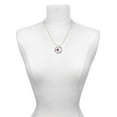 thumbnail image 3 of Delight Jewelry Silvertone I Love Volleyball - Red Heart Gymnastics Ring Charm Necklace, 18", 3 of 4
