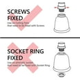 thumbnail image 5 of Aspen Creative 23162-4 Transitional Frosted Ceiling Fan Replacement Glass Shade.2-1/8"Fitter,4-1/2"Diameter x 5"Height.4 Pack, 5 of 6
