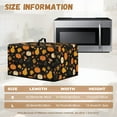 thumbnail image 5 of TSOVTHRID Pumpkin Maple Leaf Black Print Microwave Oven Grill Cover Protector Oil-Proof Microwave Oven Dust Cover with Handle Case Protections for Toaster Oven Fall Decor, 18.25"W x 14.5"D x 11"H, S, 5 of 7