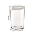 thumbnail image 3 of Dvkptbk Sealed Jar Kitchen Transparent Grain Storage Jar Can Be Stacked Double Sealed Grain Jar Kitchen Essentials, 3 of 3