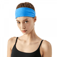 thumbnail image 1 of Diadema deportiva TUNC para ejercicio de yoga elástica antideslizante absorbente de sudor color azul, 1 of 3