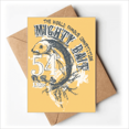 thumbnail image 1 of Line Drawing Fish Mighty Bait Pattern Greeting Cards You are Invited Invitations, 1 of 3