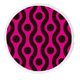 thumbnail image 1 of ABPHQTO Negro y rosa magenta Ogee Ikat patrón de lunares Toalla de playa Manta de playa con borlas Toalla de playa Estera de yoga Manta de picnic, 1 of 1