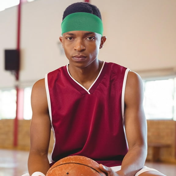 EXHUMKY Unisex Youth Sports Sweatbands 6-Pack Assorted Colors Comfortable and for Running Fitness