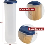 Signora Ware Airtight Container with Lid Set Pasta Storage Containers for Pantry, 2-Pack 37 Oz Blue