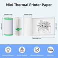 thumbnail image 4 of 10 Rolls Thermal Paper Self-Adhesive Sticker Paper, for Mini Sticker Receipt Printer Portable Thermal Pocket Printer, 4 of 8