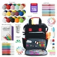 thumbnail image 2 of Craftbud Crochet Kit For Beginners, Crochet Starter Kit With Cotton Crochet Yarn And Crochet Backpack, 2 of 5