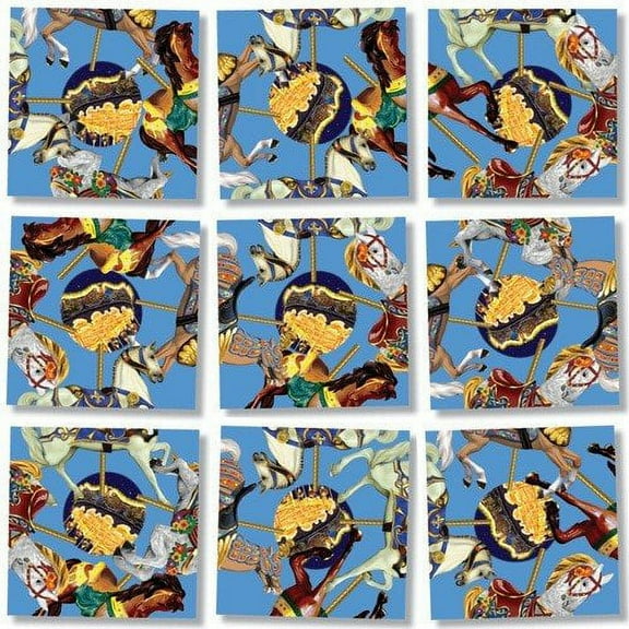 Scramble Squares Puzzle Carousel Ponies