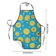 thumbnail image 5 of Naloa 1Pack Adjustable Bib Apron Waterdrop Resistant Cooking Kitchen Aprons for Women Men Chef, Bee Sunflower Print, 5 of 8