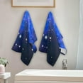 thumbnail image 4 of GZHJMY Galaxy Soft Hand Towels, 2 Pcs Absorbent Bath Towel Decorative Fingertip Towels for Bathroom Gym Spa Hotel Beach Swimming Pool,14.4"x 28.3", 4 of 7