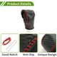 thumbnail image 5 of Cubierta de pomo de cambio de marcha Unique Bargains para Honda CR-V 2008-2011, antideslizante, fibra de carbono negra, negro y rojo, protector de mango de cambio de palanca de cuero sintético, 1 Pc, 5 of 6