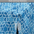 thumbnail image 4 of Oriental Dog Crate Cover, Monochrome Design Pattern of Symbolic Easter Star in Blue Tones, Easy to Use Pet Kennel Cover Small Dogs Puppies Kittens, 7 Sizes, Deep Sky Blue Sea Blue, by Ambesonne, 4 of 6