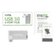 thumbnail image 6 of Plugable USB Hub, Rotating 4 Port USB 3.0 Hub, Powered USB Hub (Compatible with Windows, macOS & Linux, USB 2.0 Backwards Compatible), 6 of 7