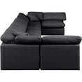 thumbnail image 4 of Meridian Furniture Indulge 175" Black Vegan Leather U-Shaped Modular Sectional, 4 of 9