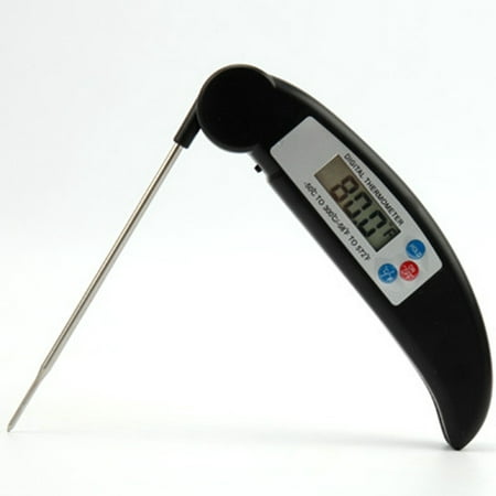 

Digital Food Thermometer LCD BBQ Folding Probe Easy Temp Catering Cooking Pocket